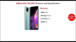 Infinix Hot 10s NFC  Features and Specifications-MobiCR.com