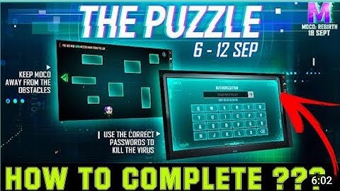 find the door to unlock | moco puzzle password | authorization needed for the program | garena  ff