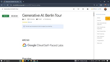 Generative AI: Berlin Tour #ARC123 || 🐱 #GCP_labsolution  #Detailed_voice_explaination