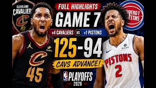 CAVALIERS vs PISTONS GAME 7 FULL HIGHLIGHTS 🔥 Mitchell DESTROYS Detroit! 😱May 17,2026