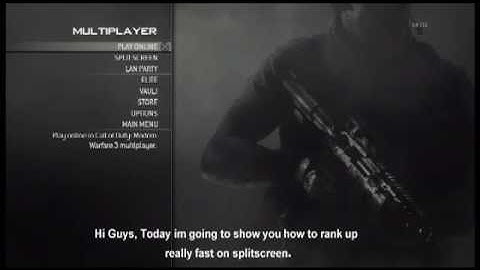 How to rank up fast on mw3 split screen