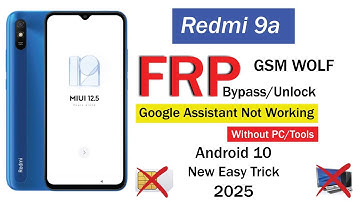 Redmi 9a Frp Bypass Without PC | MIUI 12.5  Redmi 9a FRP | Google Account Bypass 100% Working 2025
