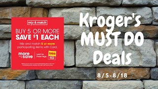 Kroger *MUST DO* Mega Sale | 8/5-8/18 | *OMG* So Many FREEBIES