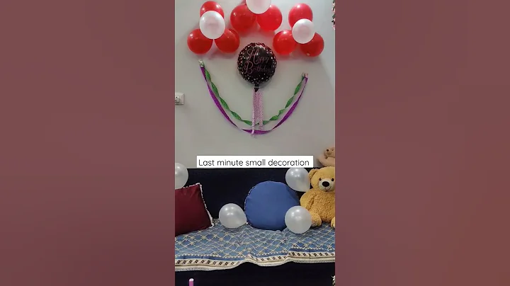 last minute surprise decoration ♥️ #short #shorts #viral #craft #diy #art #birthday #decoration