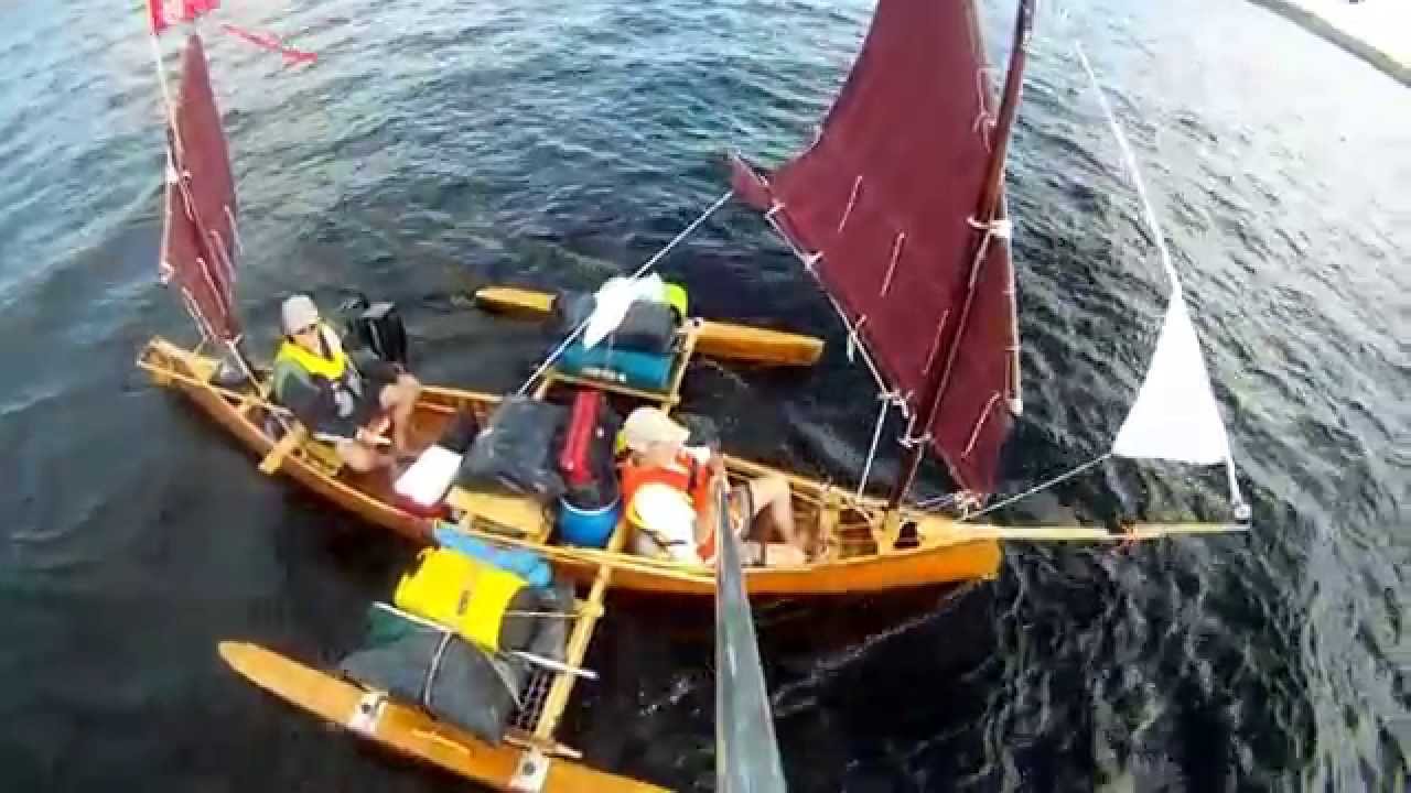 sailing canoe baskatong gopro - youtube