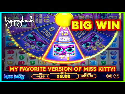 HUGE WIN on THE BEST and MY FAVORITE Miss Kitty Slots!