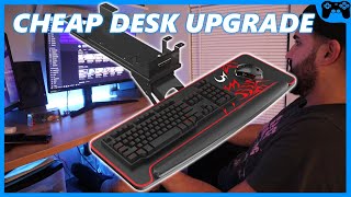 New Addition To GameRoom  The Eureka Ergonomic Keyboard Tray  Installation and Review