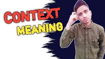 Context meaning with examples | Context definition| how to use context in spoken