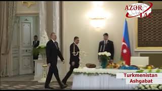 Turkmen President Hosted Official Dinner In Honor Of Azerbaijani President Ilham Aliyev