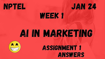 AI in Marketing | Assignment 1 | NPTEL 2024 @HanumansView