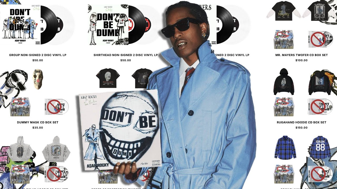 ASAP Rocky's Don't Be Dumb Merch Is Insane - YouTube