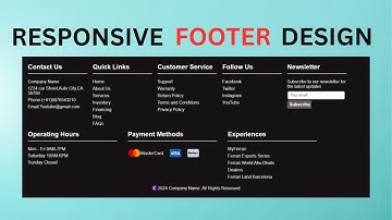 How To Make Animated Website Footer
