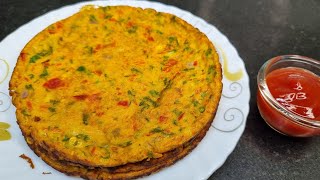 Besan Egg Chilla Recipe | Besan Chilla | Breakfast Recipe | Kiran Baking and Cooking |