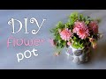 Home Decor Ideas | DIY Easy Stone Flower Pot With Jar