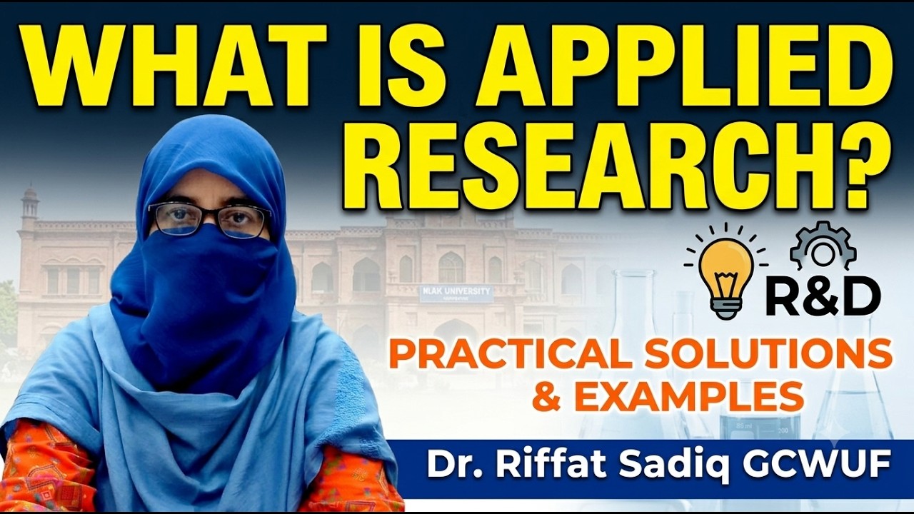 Uncle Riffat What is Basic Research? | Research Methodology Lecture 9 Part 1 | Dr ...