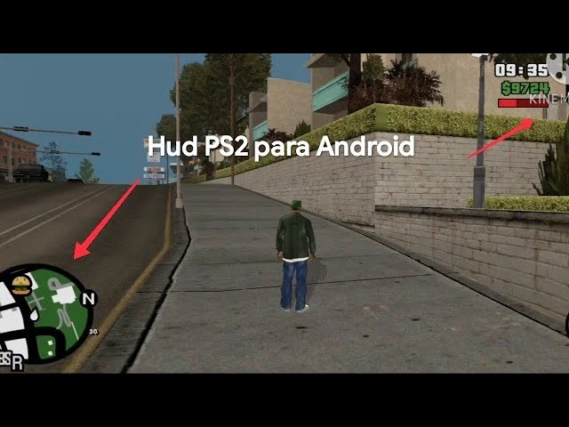 GTA San Andreas HUD like GTA SA on PC,PS2 for Android Mod