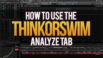 How to Use the ThinkorSwim Analyze Tab