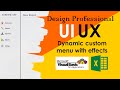 VBA UI UX-4: Create Custom Form with dynamic menu and icon. Real-life App -E1