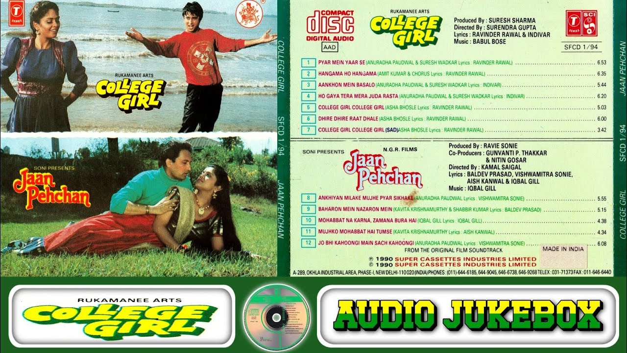 College Girl 1990 | Audio Jukebox | Pankaj Berry & Anita Nangia | Babul Bose | 90s Hit Hindi Song