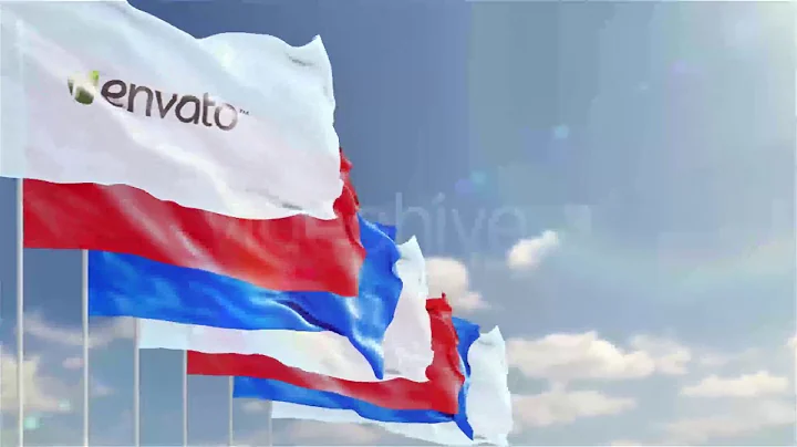 Waving Logo on Flag | After Effects Project Files - Videohive template