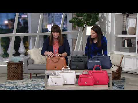 Dooney & Bourke Leather Saffiano Small Zip Satchel on QVC 