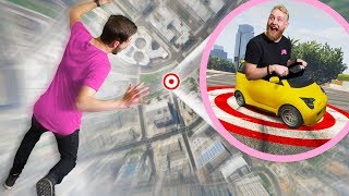 SkyDive Onto The SMART CAR Challenge! | GTA5