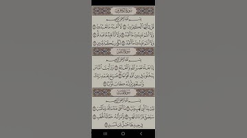 سورة الكافرون ، النصر والمسد #المصحف