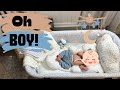 Silicone baby doll box opening  baby boy reborn rebornbaby siliconebaby