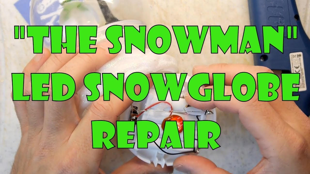 Ep. 8 - Snowman In The Woods Snow Globe Repair - Discolored Water Change 