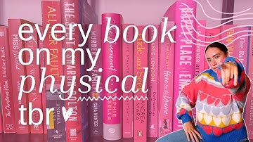 bookshelf tour & physical TBR📚💖 | thrillers, romance, and more