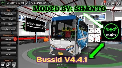 "Bus Simulator Indonesia Mod Menu v4.4.1 For Android 2025 | (BUSSID) Unlimited To Use, New Update!"