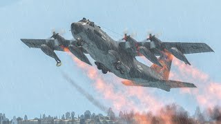 C-130 Engine Exploded Due To Mechanical Failure | X-Plane 11