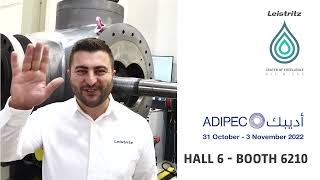 Leistritz Pump Technology - Our international team is inviting you to visit us at ADIPEC 2022