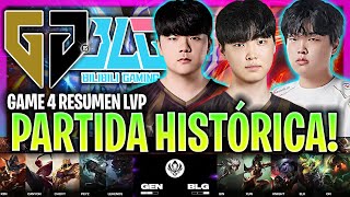 LA MEJOR PARTIDA DEL AÑO! *HISTÓRICO* | GEN vs BLG Game 4 FINAL RESUMEN MSI 2024 ESPAÑOL LVP