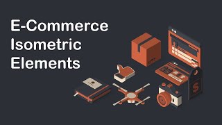 E-Commerce Isometric Elements After Effects Templates