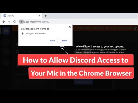 How to Allow Discord Access to Your Mic in the Chrome Browser