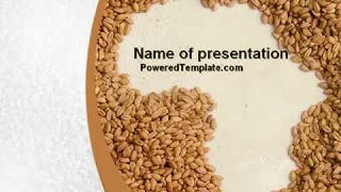 African Famine PowerPoint Template by PoweredTemplate.com
