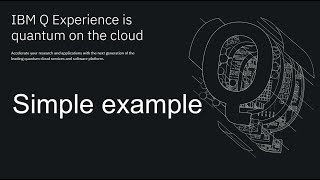 IBM Quantum Computer online: 2 simple operations