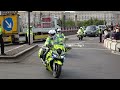 Welsh police escorting a vip in london