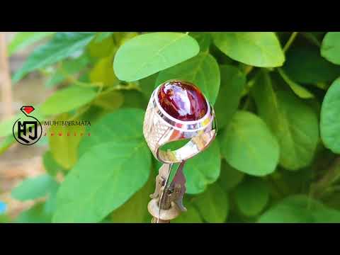 Membuat cincin perak batu ret garnet