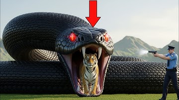 Brave Heroes Save Hyperactive Tiger from Giant Python’s Terrifying Attack!