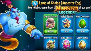 Monster Legends Lamp Choose Your Egg Free! 🐍 Enkidu the Untombed  Conjuring Pandalf Isetis Osirous