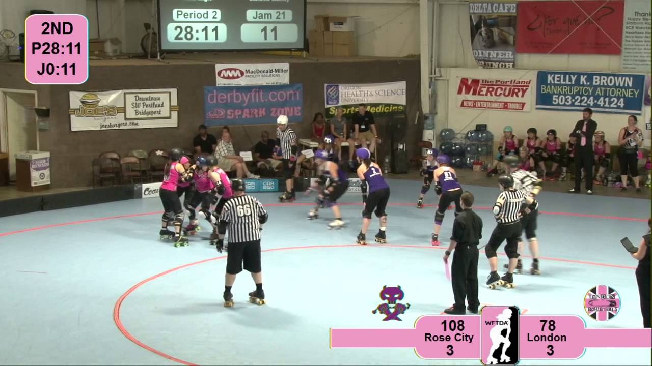 WFTDA.tv Presents: Rose City Rollers - Wheels of Justice v London Rollergirls