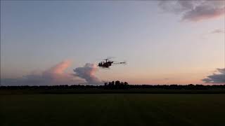 2017 Fly in Schaal helicopter in de schemering