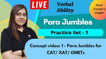 Para Jumbles LIVE Practice Session 1| Building Accuracy & Speed| CAT