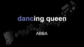 Abba Dancing Queen Lyrics Paroles Letra