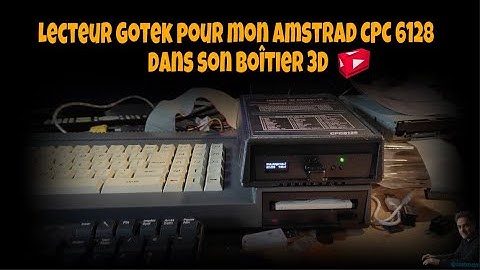 Lecteur Gotek pour mon Amstrad CPC 6128 dans son boîtier 3D