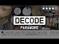 Lv16 decode  paramore  pop drum cover score lessons tutorial  drummate
