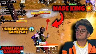 NADE KING 💥 ONCE AGAIN😱 | TOURNAMENT | 1V4 | NADE GOD JONATHAN | GOD GAMEPLAY | JONATHAN GAMING | MN