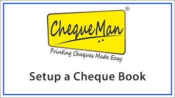 How to Setup a Cheque Book?